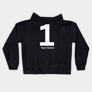 1 Year Sober Kids Hoodie